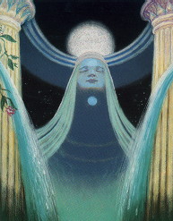 Isis-the Earth Mother, Island of Philae--by Arthur Douet (18" X 24")