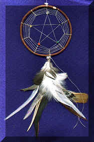 Pentacle Dream Catcher of the Seventh fire Dreamcatcher Collection